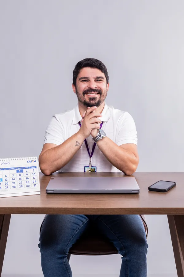 Michael Rodrigues em evento corporativo
